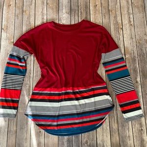 Long sleeve striped tee
